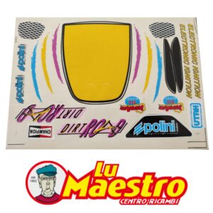 143.635.004 Tabella Set Adesivi Originale Polini per MInimoto 21 pz Dirtroad Completo