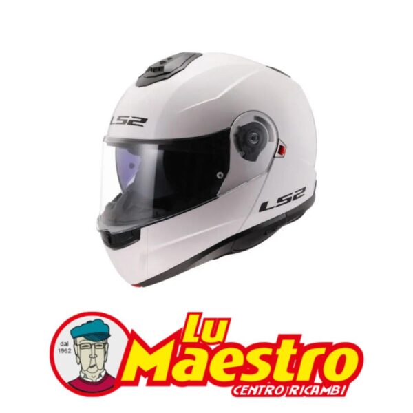 Casco Modulare LS2 FF908 STROBE II Bianco Lucido Flip Up Helmet Solid White 22.06 & PJ