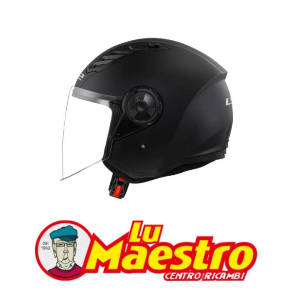 Casco JET Visiera Lunga LS2 OF616 AIRFLOW II Nero Opaco LS2 Open Face Helmet AIRFLOW II Matt Black