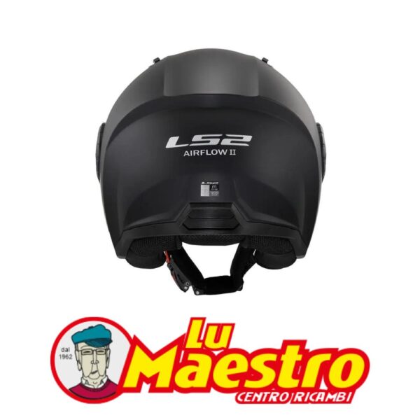 Casco JET Visiera Lunga LS2 OF616 AIRFLOW II Nero Opaco LS2 Open Face Helmet AIRFLOW II Matt Black