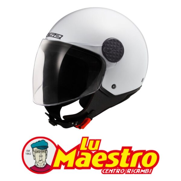 Casco JET Visiera Lunga LS2 OF558 Sphere Lux Bianco LS2 OPEN FACE HELMET Sphere Gloss White