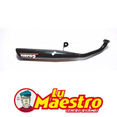 SITO 520 Scarico Espansione NERO 2 Vintage per Ciclomotore Moped Benelli Motorella NOS