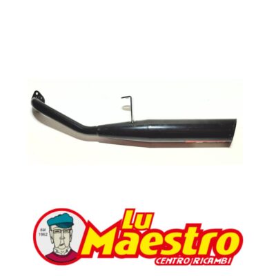 SITO 520 Scarico Espansione NERO 2 Vintage per Ciclomotore Moped Benelli Motorella NOS