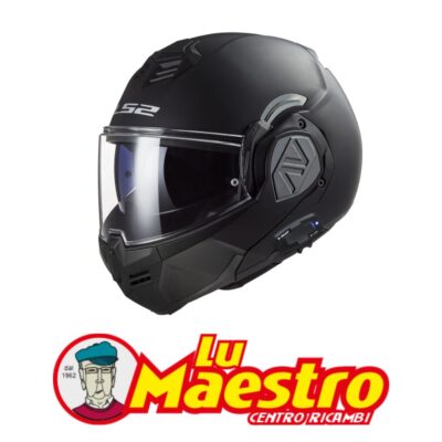 Casco Modulare LS2 FF906 ADVANT SOLID Black Nero Opaco Flip Up Helmet Intercom 4X Integrato