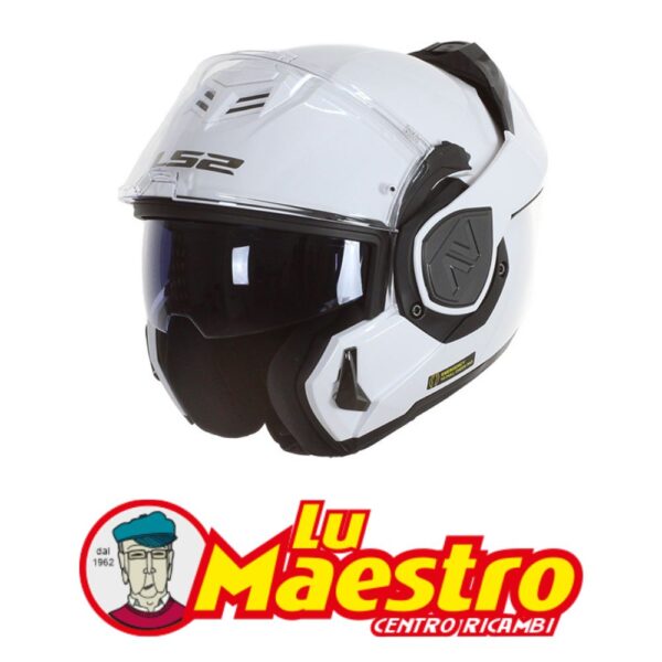 Casco Modulare LS2 FF906 ADVANT Bianco Lucido Gloss White FLIP UP Helmet