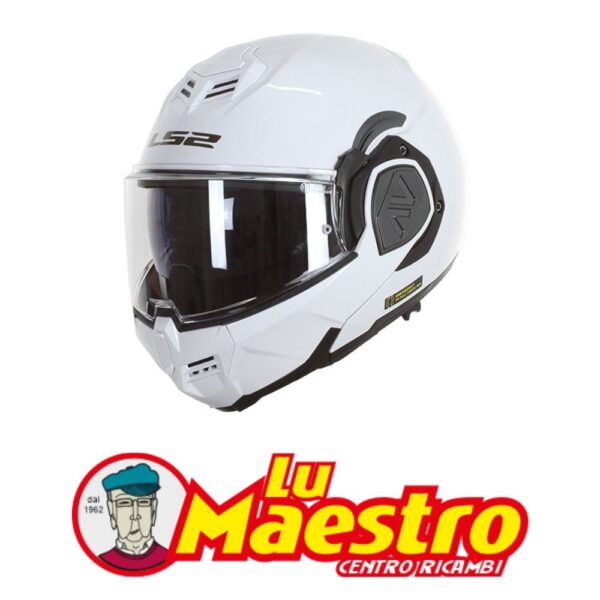 Casco Modulare LS2 FF906 ADVANT Bianco Lucido Gloss White FLIP UP Helmet