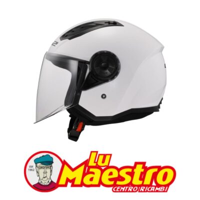 Casco JET Visiera Lunga LS2 OF616 AIRFLOW BIANCO LS2 Open Face Helmet AIRFLOW White