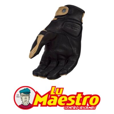 Guanto Pelle Estivo per Moto LS2 DUSTER Marrone Tabacco Primavera Estate CE