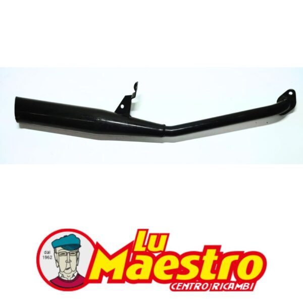 SITO 517 Scarico Espansione NERO 2 Vintage per Ciclomotore Moped Garelli Eureka Flex MK NOS